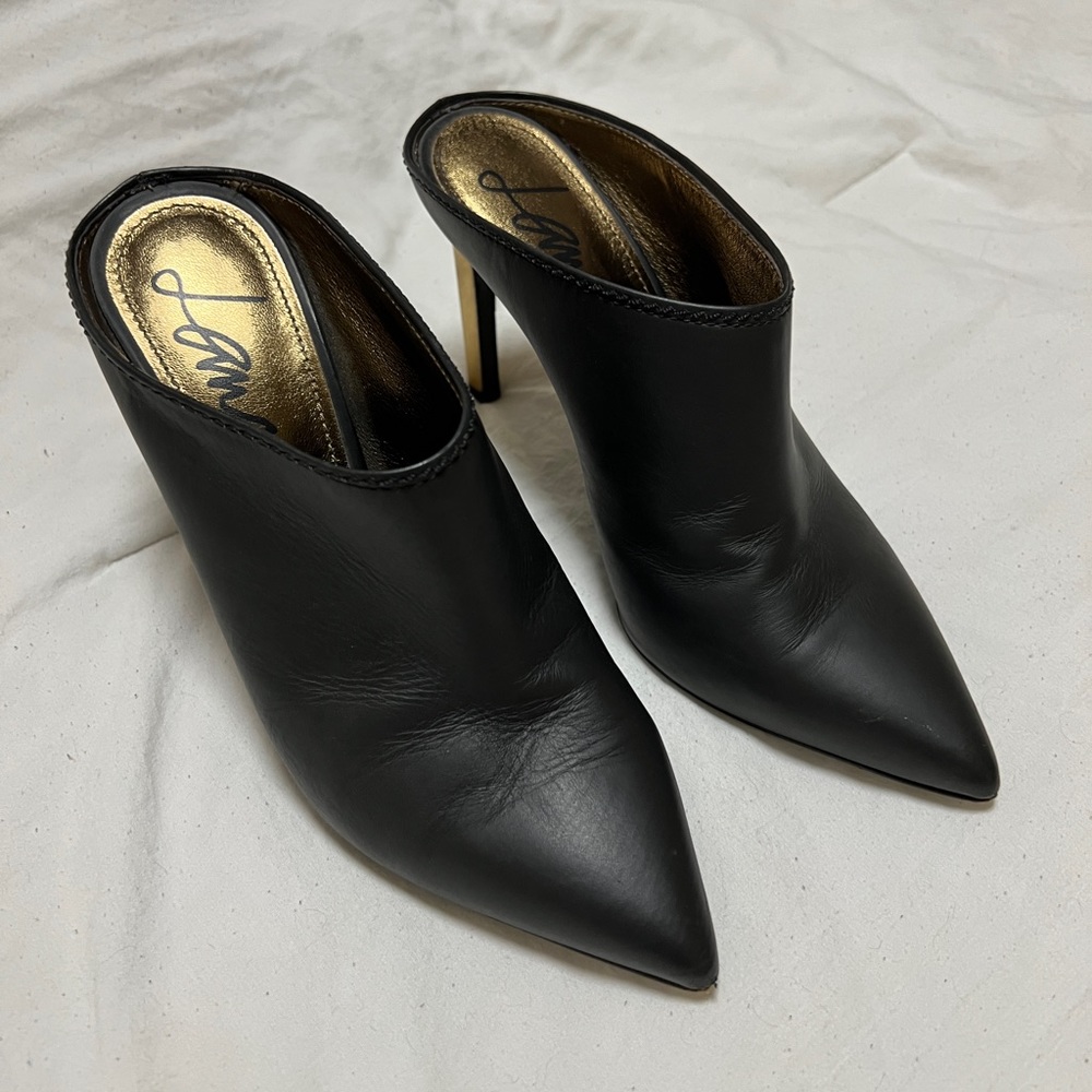 LANVIN black mule pumps sz 8